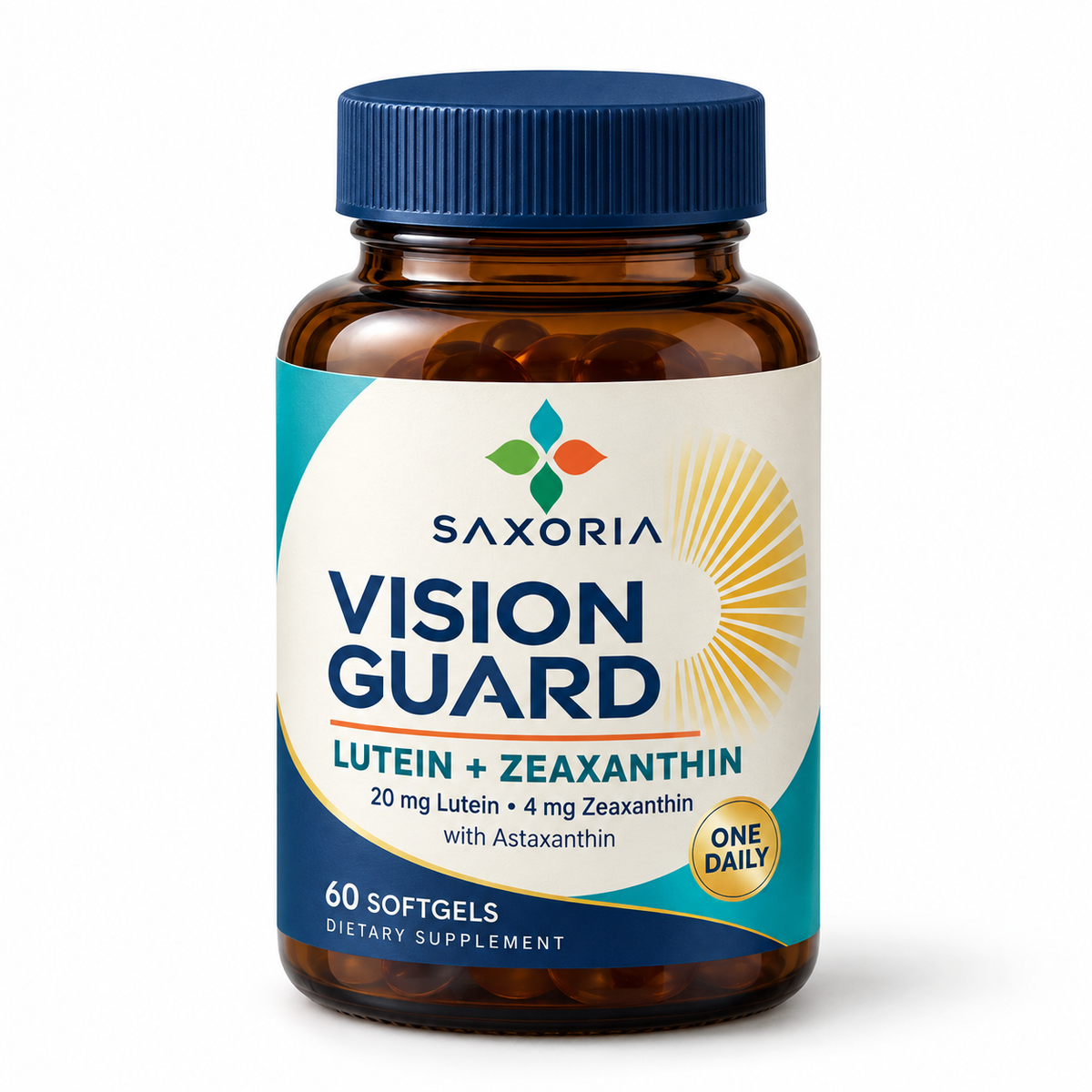 Saxoria Vision Guard Lutein + Zeaxanthin Softgels