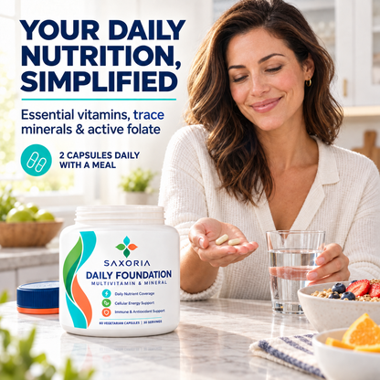 Saxoria Daily Foundation Multivitamin & Mineral Capsules