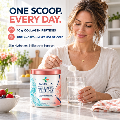 Saxoria Collagen Peptides + Hyaluronic Acid Powder